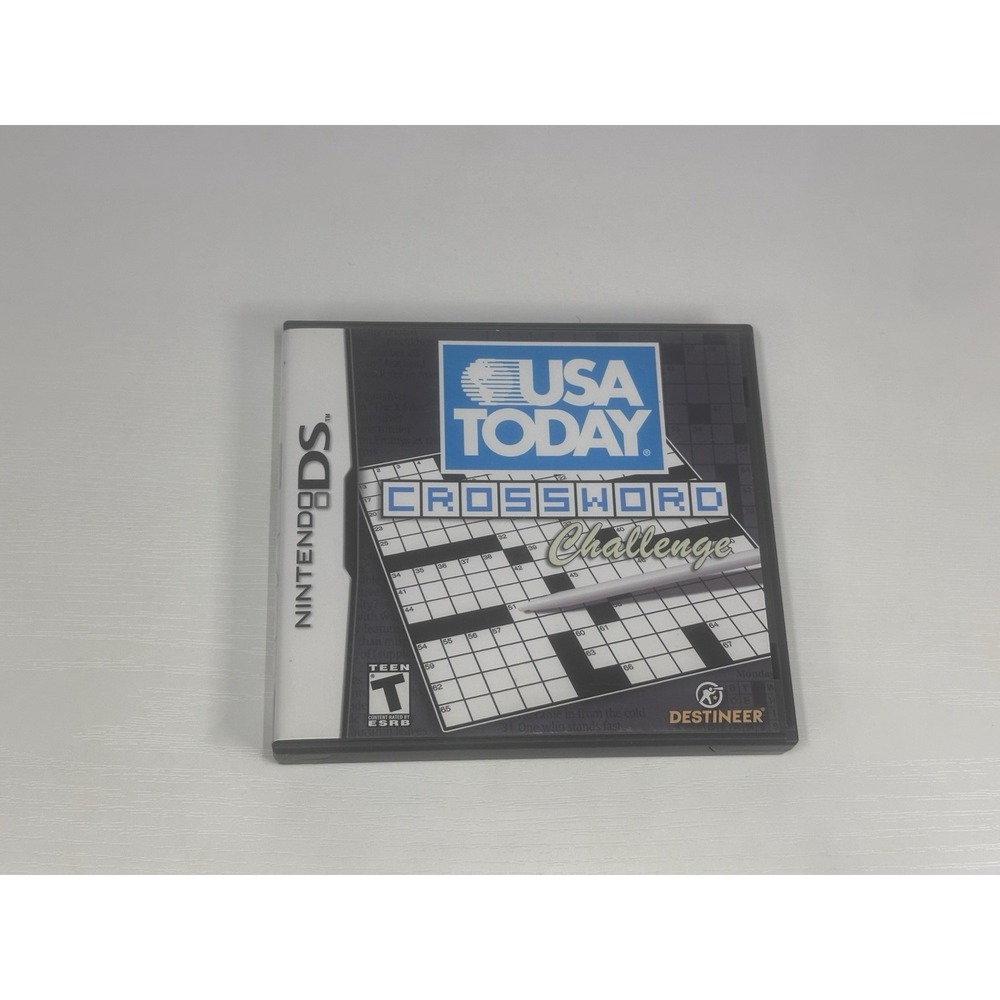 Nintendo DS USA Today Crossword Challenge Complete Tested